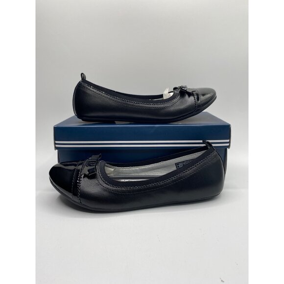 Nautica Little & Big Girls Black Lunette Missy Dress Flats Shoes Size 5 NWB - Picture 1 of 5
